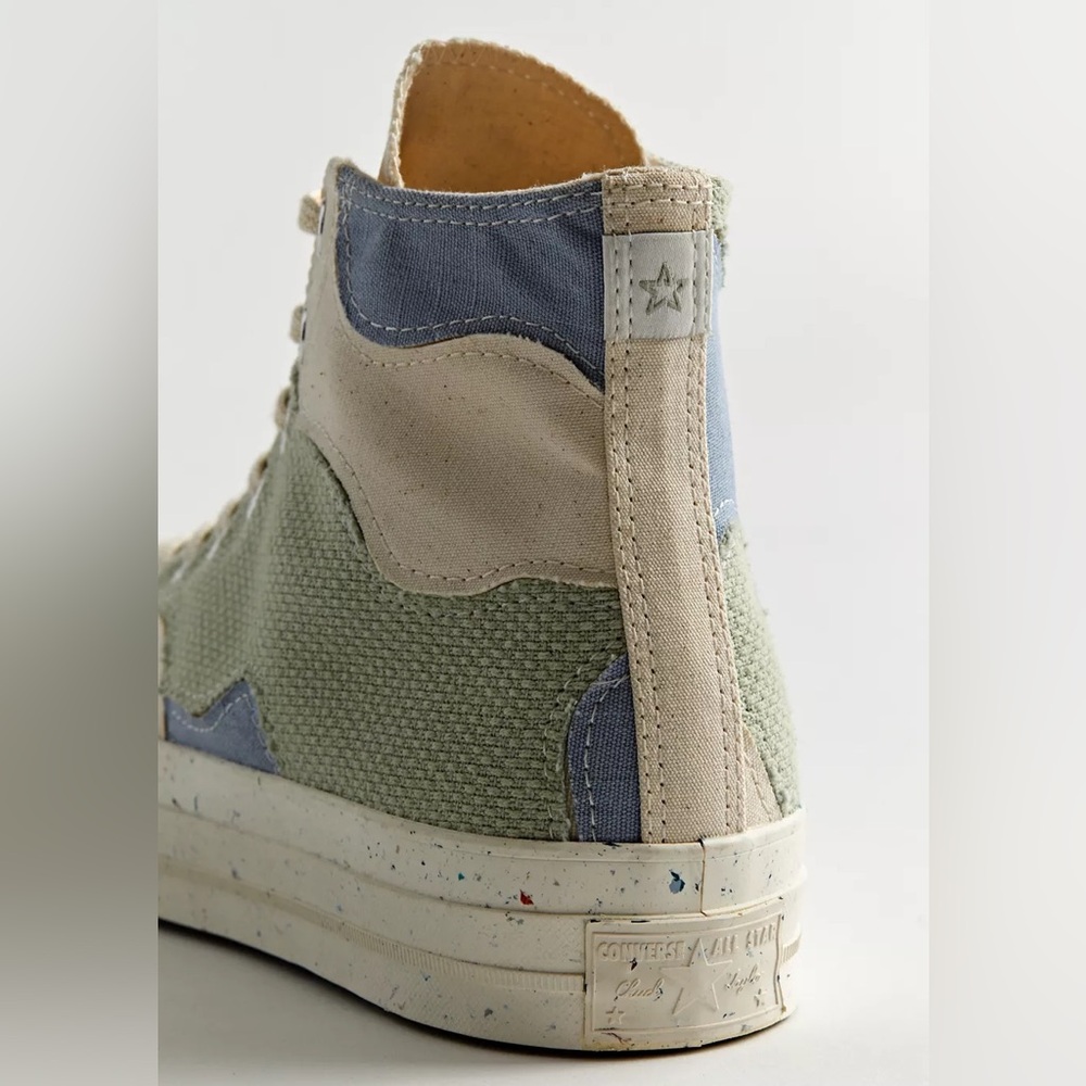 Converse Chuck 70 High Craft Mix Sneakers - Natural Summit Sage High Top Shoes - Picture 6 of 7